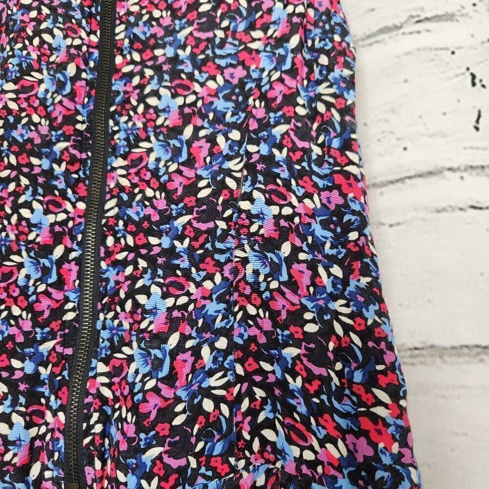 Free People Tiered Ruffle Tank Dress Floral Womens Size 2 Colorful Boho Y2K - Picture 9 of 12